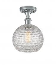 Innovations Lighting 516-1C-PC-G122C-8CL - Athens - 1 Light - 8 inch - Polished Chrome - Semi-Flush Mount