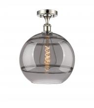 Innovations Lighting 516-1C-PN-G556-12SM - Rochester - 1 Light - 12 inch - Polished Nickel - Semi-Flush Mount