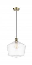 Innovations Lighting 516-1P-AB-G652-12 - Cindyrella - 1 Light - 12 inch - Antique Brass - Cord hung - Mini Pendant