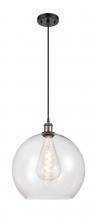 Innovations Lighting 516-1P-BAB-G122-14 - Athens - 1 Light - 14 inch - Black Antique Brass - Cord hung - Pendant