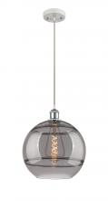 Innovations Lighting 516-1P-WPC-G556-12SM - Rochester - 1 Light - 12 inch - White Polished Chrome - Cord hung - Mini Pendant