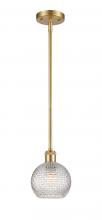 Innovations Lighting 516-1S-SG-G122C-6CL - Athens - 1 Light - 6 inch - Satin Gold - Mini Pendant