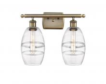 Innovations Lighting 516-2W-AB-G557-6CL - Vaz - 2 Light - 16 inch - Antique Brass - Bath Vanity Light