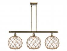 Innovations Lighting 516-3I-AB-G122-10RB-LED - Farmhouse Rope - 3 Light - 37 inch - Antique Brass - Cord hung - Island Light