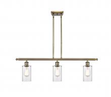  516-3I-AB-G802 - Clymer - 3 Light - 36 inch - Antique Brass - Cord hung - Island Light