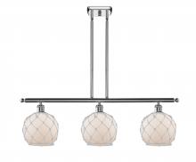 Innovations Lighting 516-3I-PC-G121-8RW-LED - Farmhouse Rope - 3 Light - 36 inch - Polished Chrome - Cord hung - Island Light