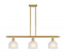 Innovations Lighting 516-3I-SG-G411 - Dayton - 3 Light - 36 inch - Satin Gold - Cord hung - Island Light