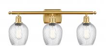  516-3W-SG-G292 - Salina - 3 Light - 26 inch - Satin Gold - Bath Vanity Light