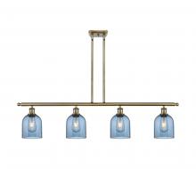 Innovations Lighting 516-4I-AB-G558-6BL - Bella - 4 Light - 48 inch - Antique Brass - Cord hung - Island Light