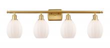  516-4W-SG-G81 - Eaton - 4 Light - 36 inch - Satin Gold - Bath Vanity Light