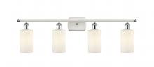 Innovations Lighting 516-4W-WPC-G801 - Clymer - 4 Light - 34 inch - White Polished Chrome - Bath Vanity Light