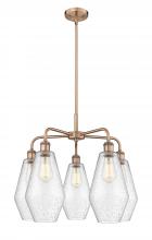 Innovations Lighting 516-5CR-AC-G654-7 - Cindyrella - 5 Light - 25 inch - Antique Copper - Chandelier