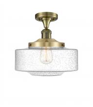 Innovations Lighting 517-1CH-AB-G694-12 - Bridgeton - 1 Light - 12 inch - Antique Brass - Semi-Flush Mount