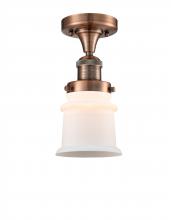 Innovations Lighting 517-1CH-AC-G181S - Canton - 1 Light - 6 inch - Antique Copper - Semi-Flush Mount