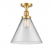 Innovations Lighting 517-1CH-SG-G42-L - Cone - 1 Light - 12 inch - Satin Gold - Semi-Flush Mount