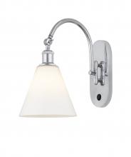  518-1W-PC-GBC-81 - Berkshire - 1 Light - 8 inch - Polished Chrome - Sconce