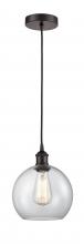 Innovations Lighting 616-1P-OB-G122-8 - Athens - 1 Light - 8 inch - Oil Rubbed Bronze - Cord hung - Mini Pendant