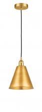 Innovations Lighting 616-1P-SG-MBC-8-SG - Berkshire - 1 Light - 8 inch - Satin Gold - Cord hung - Mini Pendant