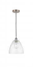 Innovations Lighting 616-1P-SN-GBD-94-LED - Bristol - 1 Light - 9 inch - Brushed Satin Nickel - Cord hung - Mini Pendant