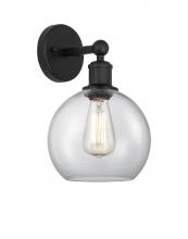 Innovations Lighting 616-1W-BK-G122-8 - Athens - 1 Light - 8 inch - Matte Black - Sconce