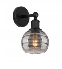 Innovations Lighting 616-1W-BK-G556-6SM - Rochester - 1 Light - 6 inch - Matte Black - Sconce