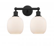 Innovations Lighting 616-2W-BK-G101 - Belfast - 2 Light - 15 inch - Matte Black - Bath Vanity Light