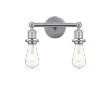  616-2W-PC - Edison - 2 Light - 11 inch - Polished Chrome - Bath Vanity Light