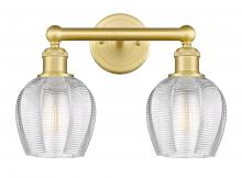  616-2W-SG-G462-6 - Norfolk - 2 Light - 15 inch - Satin Gold - Bath Vanity Light