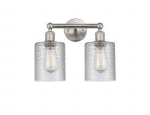 Innovations Lighting 616-2W-SN-G112 - Cobbleskill - 2 Light - 14 inch - Brushed Satin Nickel - Bath Vanity Light