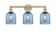  616-3W-AB-G558-6BL - Bella - 3 Light - 24 inch - Antique Brass - Bath Vanity Light