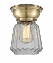 Innovations Lighting 623-1F-AB-G142 - Chatham - 1 Light - 7 inch - Antique Brass - Flush Mount