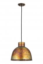 Innovations Lighting 650-1P-BC-14 - Charita - 1 Light - 14 inch - Burnt Copper - Cord hung - Pendant