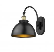 Innovations Lighting 918-1W-BAB-MFD-10-BK - Ballston Urban - 1 Light - 10 inch - Black Antique Brass - Sconce