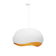 Eurofase 46438-027 - Baleia 4 Light Pendant in White and Gold Foil