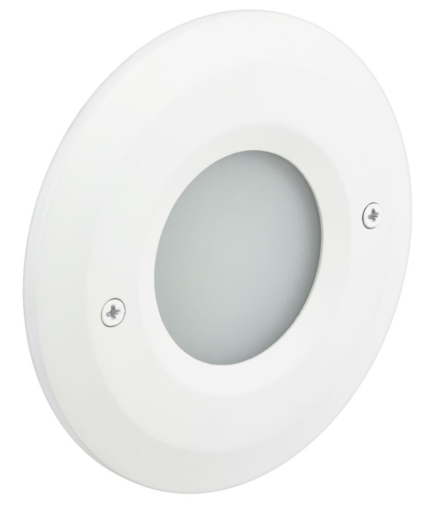 Outer Circle Smooth Faceplate, White