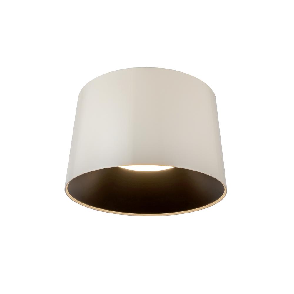 Etta 13-in Pearl White LED Flush Mount