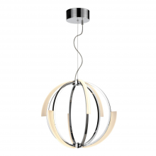 ZEEV Lighting CD10349-LED-CH - LED 22" Polished Nickel Geometrical Sphere Styled Chandelier