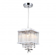 ZEEV Lighting MP40020-4-CH-CL - 4-Light 8"  Clear Crystal Shade Mini Pendant