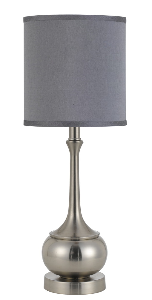 24.5" Height Metal Accent Lamp in Brushed Steel