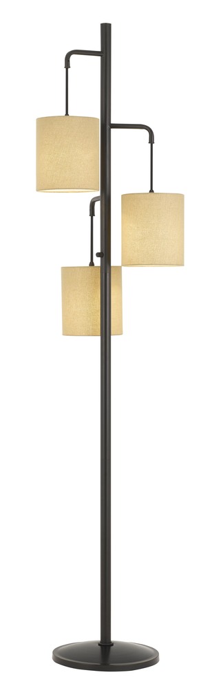 72" Height Metal Lantern Floor Lamp in Dark Bronze