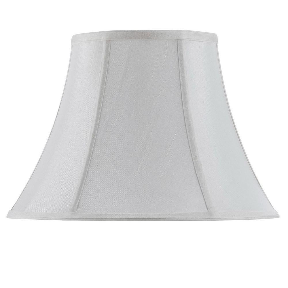 10" Tall White Fabric Shade