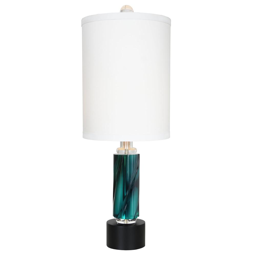 633772 Rhapsody Teal 30.5" Table Lamp