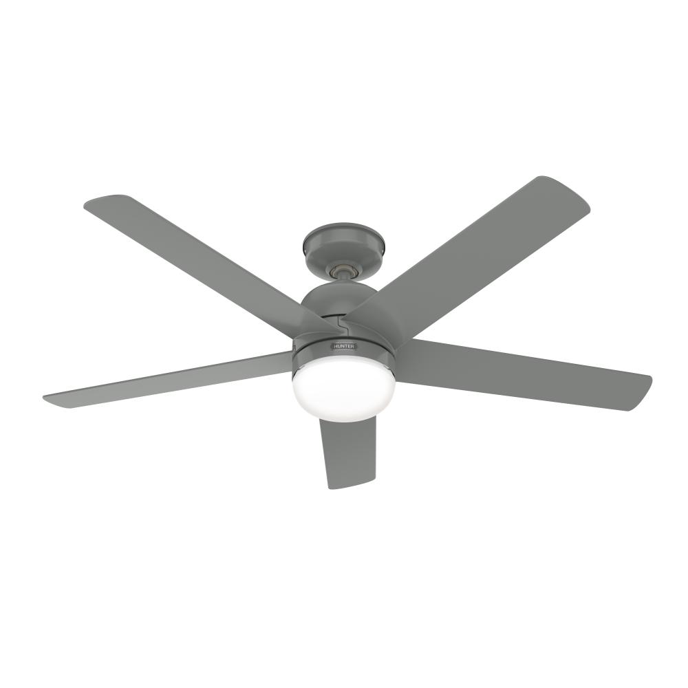 Hunter 52 inch Anorak Quartz Grey WeatherMax Indoor / Outdoor Ceiling Fan with LED Light Kit