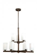 Vaxcel International H0124 - Glendale 9L Chandelier Sienna Bronze