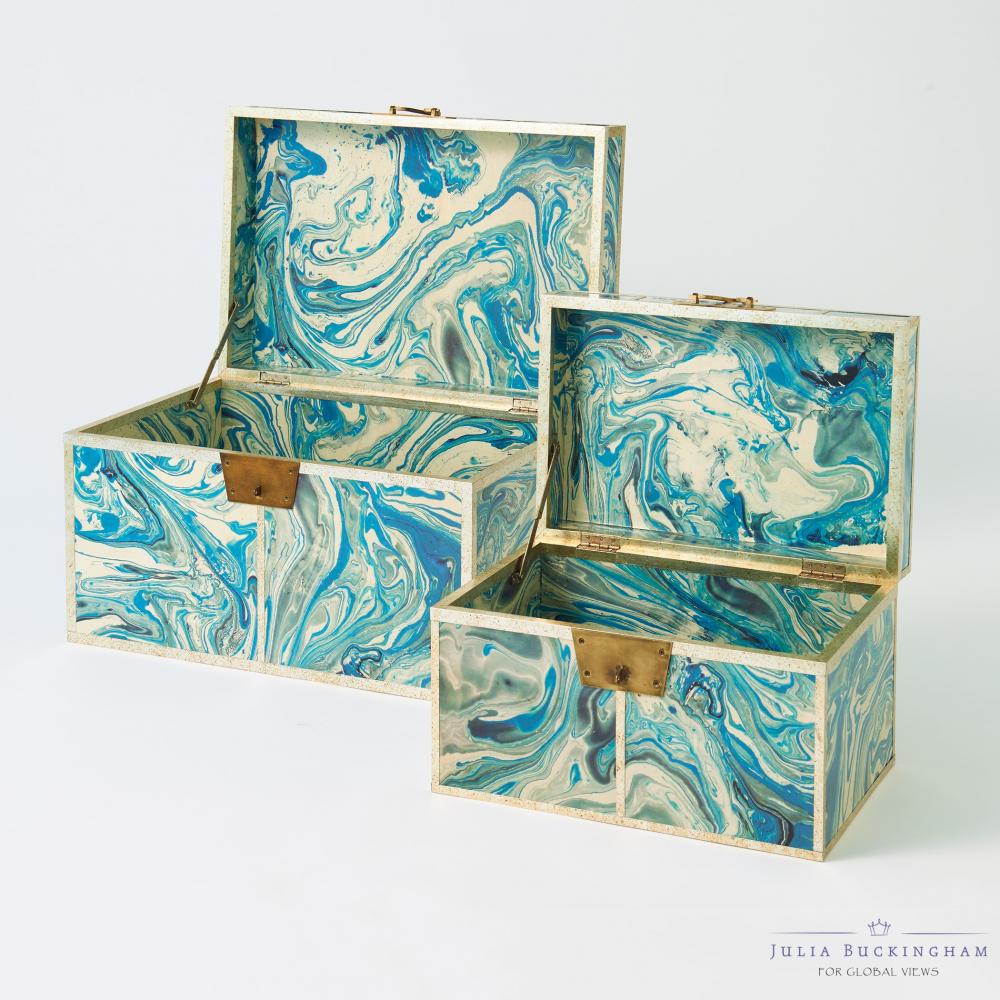 Treasure Trunk-Peacock Blue-Lg