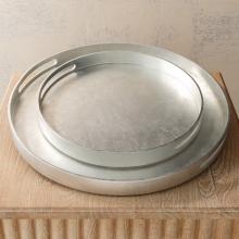 Global Views 7.20113 - Nouveau Luxe Tray-Silver Leaf-Lg