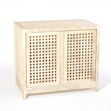 Global Views 7.90166 - Driftwood Lattice 2-Door Cabinet