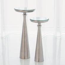 Global Views 7.90768 - Minaret Accent Table-Satin Nickel-Lg