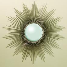 Global Views 9.90326 - Sunburst Mirror-Nickel