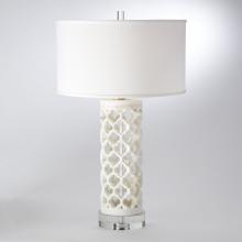 Global Views 9.91906 - Round Arabesque Marble Lamp